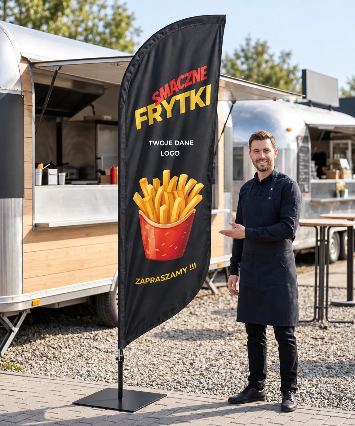 Frytki nr 2 Beachflag Winder Flaga
