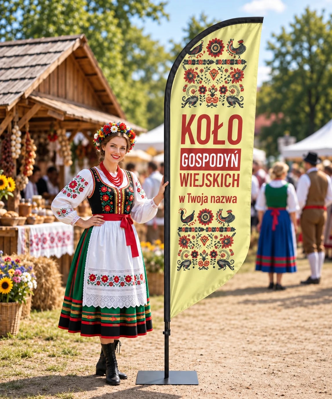 Koło Gospodyń Wiejskich Flaga reklama KGW nr 1