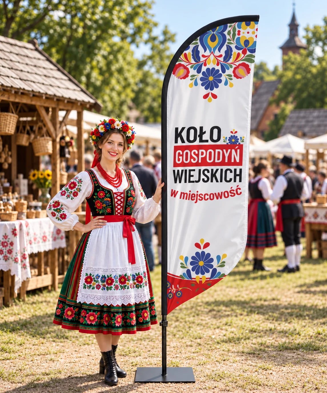 Koło Gospodyń Wiejskich Flaga reklama KGW nr 5
