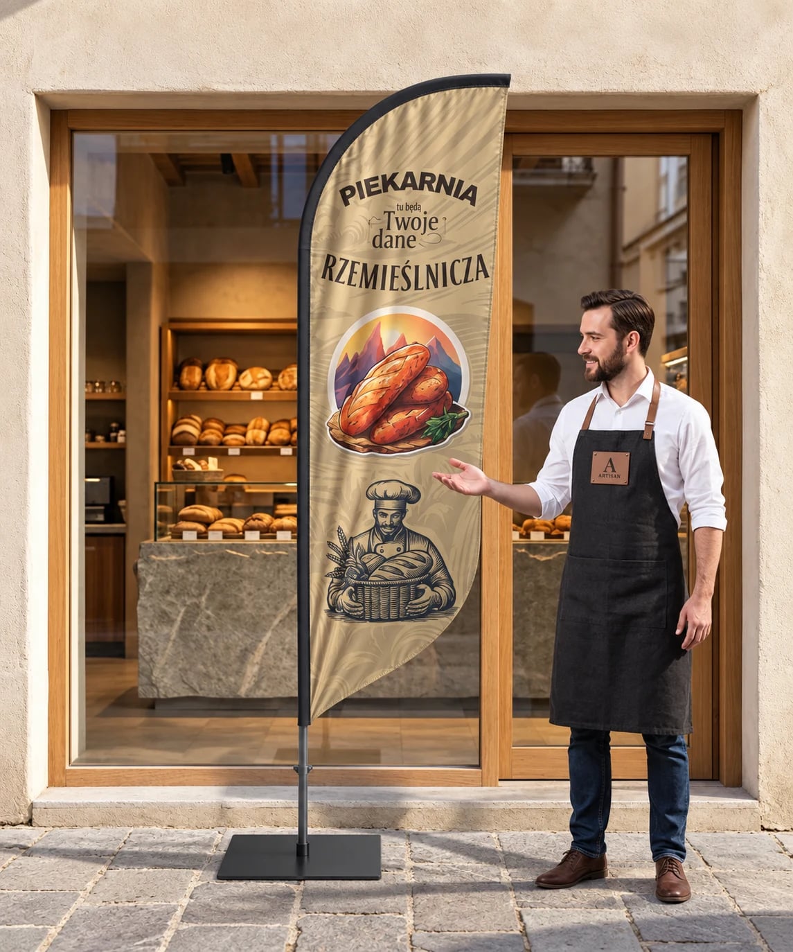 Piekarnia rzemieślnicza nr 1 Beachflag Winder Flaga